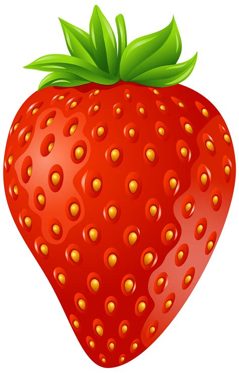 Sweet garden fruit with seeds. . Strawberry clipart